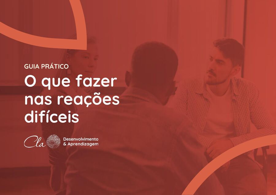 Mockup da ferramenta Guia Prático: O que fazer nas reações difíceis